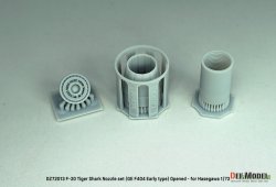 画像2: DEF.MODEL[DZ72013]1/72 現用 アメリカ F-20タイガーシャーク用GE F404初期型ノズルセット 開状態(ハセガワ用)
