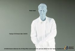 画像5: DEF.MODEL[JD12002]1/12 カワサキGPZ900R/Ninja H2 CARBON用ナンバープレートセットスペアヘッド付 ムービーコレクション No.10「トップガン2022」(タミヤ/アオシマ用)