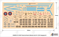 画像2: DEF.MODEL[JD48002]1/48 現用 アメリカ海軍艦上戦闘機F/A-18デカールセット ムービーコレクションNo.8「トップガン」2022(ハセガワ用)
