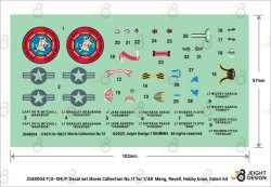 画像3: DEF.MODEL[JD48004]1/48 現用 アメリカ海軍艦上戦闘機F/A-18E/Fスーパーホーネット デカールセット ムービーコレクションNo.11「トップガン」2022(モンモデル/ドイツレベル/ホビーボス/イタレリ用)