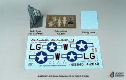 画像2: DEF.MODEL[JD48005]1/48 WWII アメリカ陸軍航空隊戦闘機 P-51Dマスタング デカール/フィギュアセット ムービーコレクションNo.12「トップガン」2022(タミヤ用)