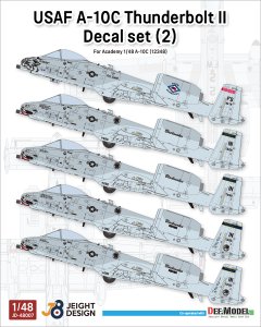 画像1: DEF.MODEL[JD48007]1/48 現用 アメリカ空軍 A-10Cデカールセット(2) 122FW/188FW(アカデミー用) (1)