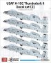 画像1: DEF.MODEL[JD48007]1/48 現用 アメリカ空軍 A-10Cデカールセット(2) 122FW/188FW(アカデミー用) (1)