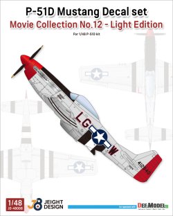 画像1: DEF.MODEL[JD48008]1/48 WWII アメリカ P-51Dマスタング戦闘機 ムービーコレクションNo.12「トップガン」デカール&キャノピーマスクセット(タミヤ用)