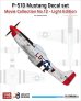 画像1: DEF.MODEL[JD48008]1/48 WWII アメリカ P-51Dマスタング戦闘機 ムービーコレクションNo.12「トップガン」デカール&キャノピーマスクセット(タミヤ用) (1)