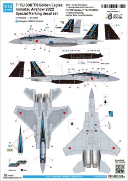 画像16: DEF.MODEL[JD72007]1/72 現用 航空自衛隊 F-15Jイーグル デカールセット 小松基地航空祭2022 マーヴェリック・スペシャル(ハセガワ用)