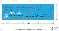 画像2: DEF.MODEL[JD72012]1/72 現用 韓国空軍 KF-21ボラメ用デカールセット＃4 試作005号機 サチョン基地2023(アカデミー用)