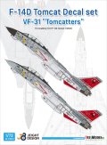 DEF.MODEL[JD72013]1/72 現用 アメリカ海軍 F-14Dトムキャットデカールセット VF-31トムキャッターズ(アカデミー用)