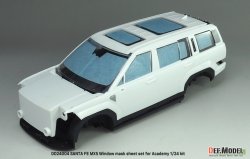 画像8: DEF.MODEL[DD24004]1/24 現用 ヒョンデ サンタフェMX5用ウインドウマスクシート/ロゴメタルステッカーセット(アカデミー用)