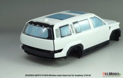 画像9: DEF.MODEL[DD24004]1/24 現用 ヒョンデ サンタフェMX5用ウインドウマスクシート/ロゴメタルステッカーセット(アカデミー用)