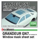 DEF.MODEL[DD24005]1/24 現用 韓国 ヒョンデ・グレンジャーGN7 ウインドウマスクシートセット(アカデミー用)