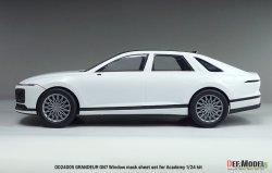 画像10: DEF.MODEL[DD24005]1/24 現用 韓国 ヒョンデ・グレンジャーGN7 ウインドウマスクシートセット(アカデミー用)