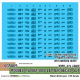 DEF.MODEL[DD35009]1/35 WWII米 野戦糧食運搬木箱 デカールセット