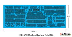 画像2: DEF.MODEL[DD48004]1/48 WWII ドイツ Sd.Kfz.184エレファント重駆逐戦車用 ツィンメリット・コーティング デカールセット(タミヤ用)