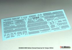 画像3: DEF.MODEL[DD48004]1/48 WWII ドイツ Sd.Kfz.184エレファント重駆逐戦車用 ツィンメリット・コーティング デカールセット(タミヤ用)