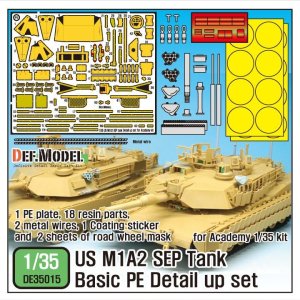 画像1: DEF.MODEL[DE35015]1/35 現用米 M1A2 SEP エイブラムス 基本ディティールセット(アカデミー用) (1)