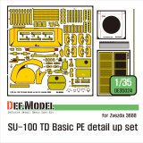 DEF.MODEL[DE35024]1/35 WWII ロシア/ソ連 SU-100 TDベーシックエッチングパーツディテールアップセット(ズベズタ用)
