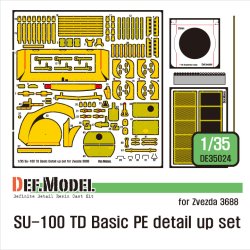 画像1: DEF.MODEL[DE35024]1/35 WWII ロシア/ソ連 SU-100 TDベーシックエッチングパーツディテールアップセット(ズベズタ用)