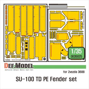 画像1: DEF.MODEL[DE35025]1/35 WWII ロシア/ソ連 SU-85/100 エッチングフェンダーセット(ズベズダ用) (1)