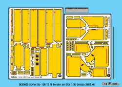 画像2: DEF.MODEL[DE35025]1/35 WWII ロシア/ソ連 SU-85/100 エッチングフェンダーセット(ズベズダ用)