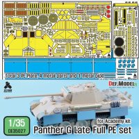 DEF.MODEL[DE35027]1/35 WWII 独 パンサーG型エッチングパーツフルディテールアップセット(1/35各社パンサーG型対応)