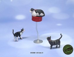 画像6: DEF.MODEL[DF20008]1/20 ジオラマアクセサリー 猫セット「ドドとナナ」
