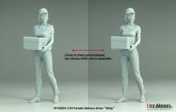 画像4: DEF.MODEL[DF24005]1/24 現用 女性配送ドライバー"ミンジュ"