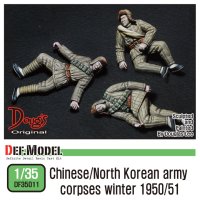 DEF.MODEL[DF35011]1/35 中国軍/北朝鮮軍 戦死者セット(3体セット)
