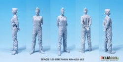 画像4: DEF.MODEL[DF35019]1/35 現用 米海兵隊 USMC ヘリコプターパイロット 女性モデル(立像)