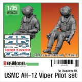 DEF.MODEL[DF35020]1/35 現用 米海兵隊 USMC AH-1Zバイパー パイロット&ガンナーセット(着座姿勢)
