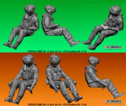 画像3: DEF.MODEL[DF35020]1/35 現用 米海兵隊 USMC AH-1Zバイパー パイロット&ガンナーセット(着座姿勢)