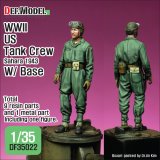 DEF.MODEL[DF35022]1/35 WWII 米 アメリカ戦車搭乗員 サハラ1943 ベース付