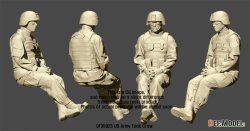 画像3: DEF.MODEL[DF35025]1/35 現用 米陸軍戦車搭乗員(1) 休息中の戦車兵