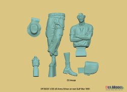 画像2: DEF.MODEL[DF35031]1/35 現用 アメリカ陸軍兵士 小休止する運転士 湾岸戦争1991