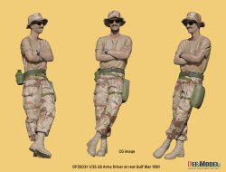 画像3: DEF.MODEL[DF35031]1/35 現用 アメリカ陸軍兵士 小休止する運転士 湾岸戦争1991