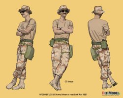 画像7: DEF.MODEL[DF35031]1/35 現用 アメリカ陸軍兵士 小休止する運転士 湾岸戦争1991