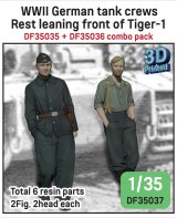 DEF.MODEL[DF35037]1/35 WWII ドイツ 休息中のタイガーI戦車兵セット(2体入)