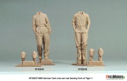 画像2: DEF.MODEL[DF35037]1/35 WWII ドイツ 休息中のタイガーI戦車兵セット(2体入)