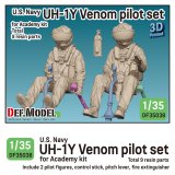DEF.MODEL[DF35038]1/35 現用 アメリカ海兵隊 UH-1Yヴェノム パイロットセット(2体入 アカデミー用)
