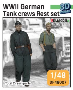 画像1: DEF.MODEL[DF48007]1/48 WWII ドイツ 休息中のタイガーI戦車兵セット(2体入)