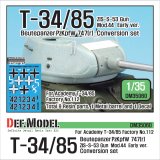 DEF.MODEL[DM35060]1/35 WWII露 T-34/85 S-53砲 1944年型初期型砲塔 第112工場製(アカデミー用)
