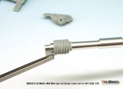 画像8: DEF.MODEL[DM35073]1/35 現用米 M68 105mm砲金属砲身(M60A1用)防盾カバー付き(AFVクラブ用)