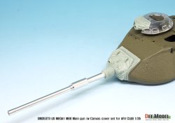 画像4: DEF.MODEL[DM35073]1/35 現用米 M68 105mm砲金属砲身(M60A1用)防盾カバー付き(AFVクラブ用)