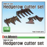 DEF.MODEL[DM35093]1/35 WWII 米 アメリカ陸軍戦車用ヘッジロウカッターセット(タミヤ用)