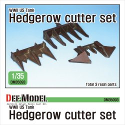 画像1: DEF.MODEL[DM35093]1/35 WWII 米 アメリカ陸軍戦車用ヘッジロウカッターセット(タミヤ用)