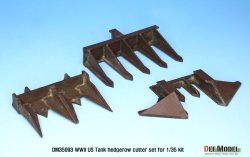 画像2: DEF.MODEL[DM35093]1/35 WWII 米 アメリカ陸軍戦車用ヘッジロウカッターセット(タミヤ用)