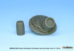 画像2: DEF.MODEL[DM35098]1/35 WWII ドイツ陸軍IV号突撃戦車ブルムベア中期/後期 主砲用キャンバスカバーセット (タミヤ/ドラゴン/アカデミー用)