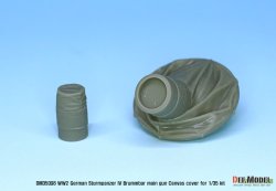 画像6: DEF.MODEL[DM35098]1/35 WWII ドイツ陸軍IV号突撃戦車ブルムベア中期/後期 主砲用キャンバスカバーセット (タミヤ/ドラゴン/アカデミー用)