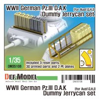 DEF.MODEL[DM35108]1/35 WWII ドイツ陸軍III号戦車アフリカ軍団ジェリ缶セット(各社1/35III号戦車用)