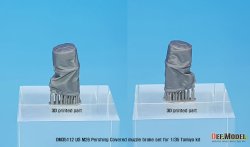 画像2: DEF.MODEL[DM35112]1/35 朝鮮戦争 米陸軍M26パーシング用マズルブレーキキャンバスカバー仕様 3Dプリンター製(タミヤ用)